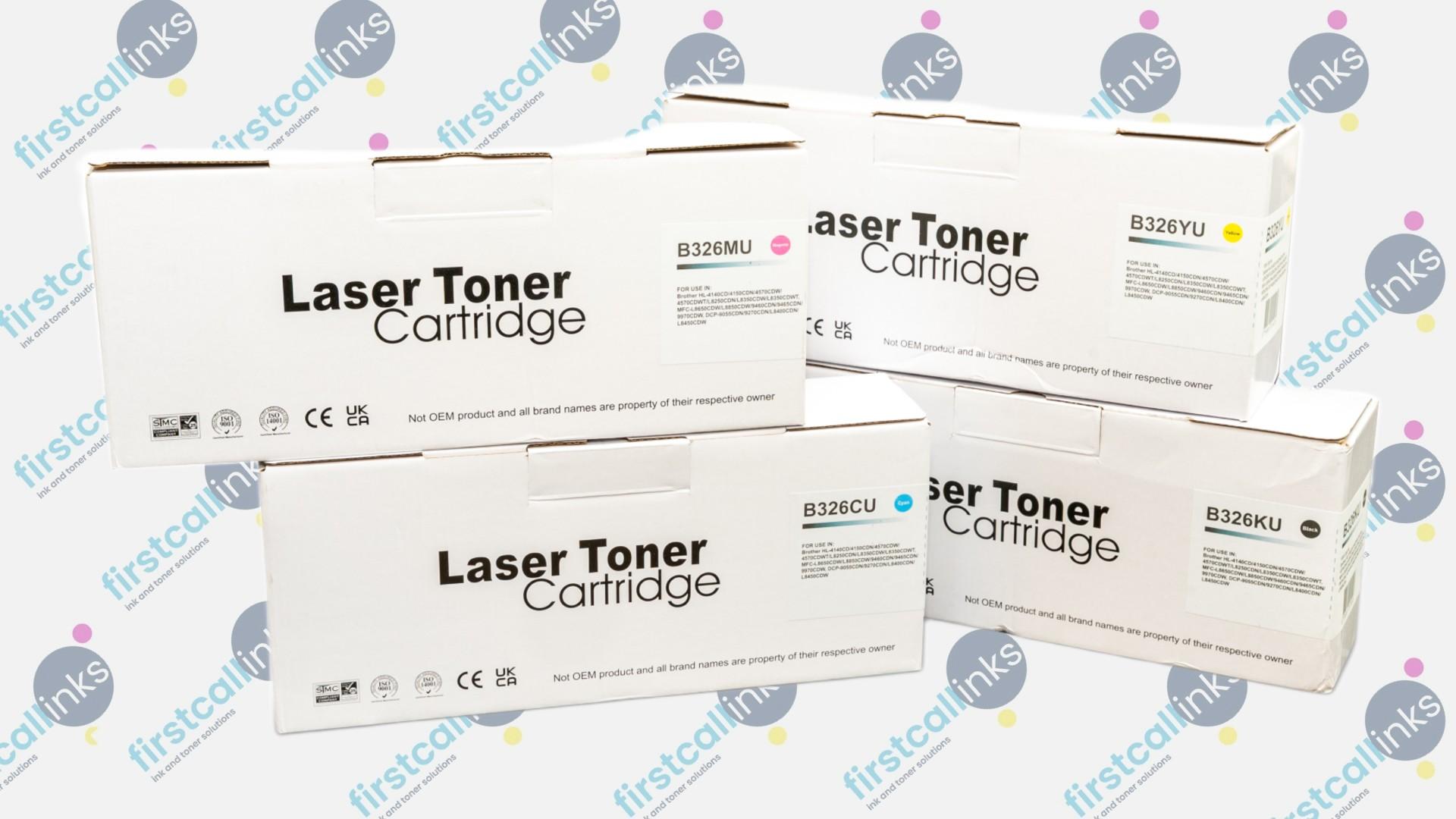 1 set of Compatible Brother Toner Cartridges (TN-248XLBK/C/M/Y)